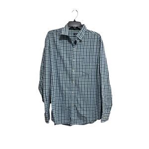 Izod Classic Fit Men's Plaid Button‑Down Shirt Size Large